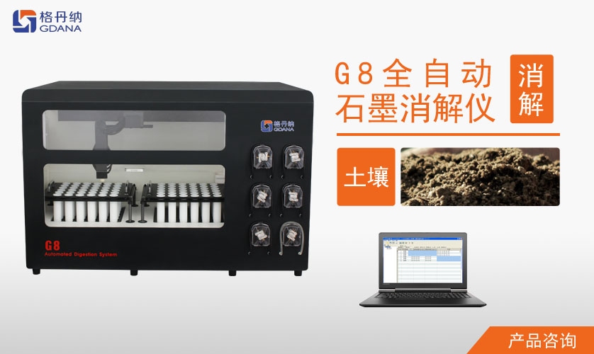 G8全自動石墨消解儀對土壤中Cd、Cr、Cu、Pb、Ni、Zn金屬的消解